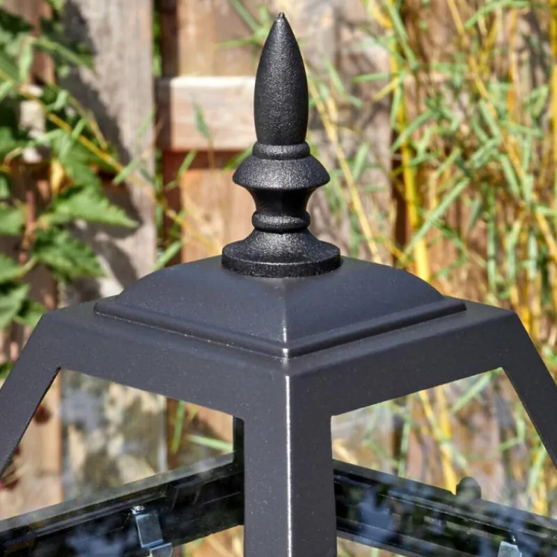 Luminaires Rustiques-hofstein Fornelos Luminaire extérieur, Réverbère, Eclairage de chemin Noir, 2 lumières