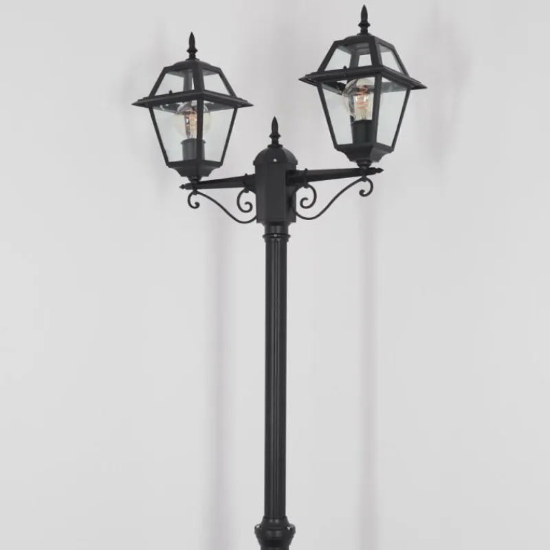 Luminaires Rustiques-hofstein Fornelos Luminaire extérieur, Réverbère, Eclairage de chemin Noir, 2 lumières