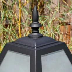 Luminaires Rustiques-hofstein Fornelos Luminaire extérieur, Réverbère, Eclairage de chemin Noir, 2 lumières