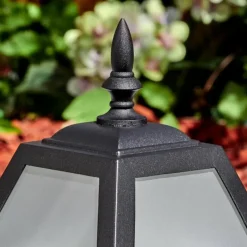 Luminaires Rustiques-hofstein Fornelos Luminaire extérieur, Borne lumineuse, Eclairage de chemin Noir, 1 lumière