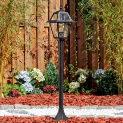 Luminaires Rustiques-hofstein Fornelos Luminaire extérieur, Eclairage de chemin Noir, 1 lumière