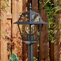 Luminaires Rustiques-hofstein Fornelos Luminaire extérieur, Eclairage de chemin Noir, 1 lumière