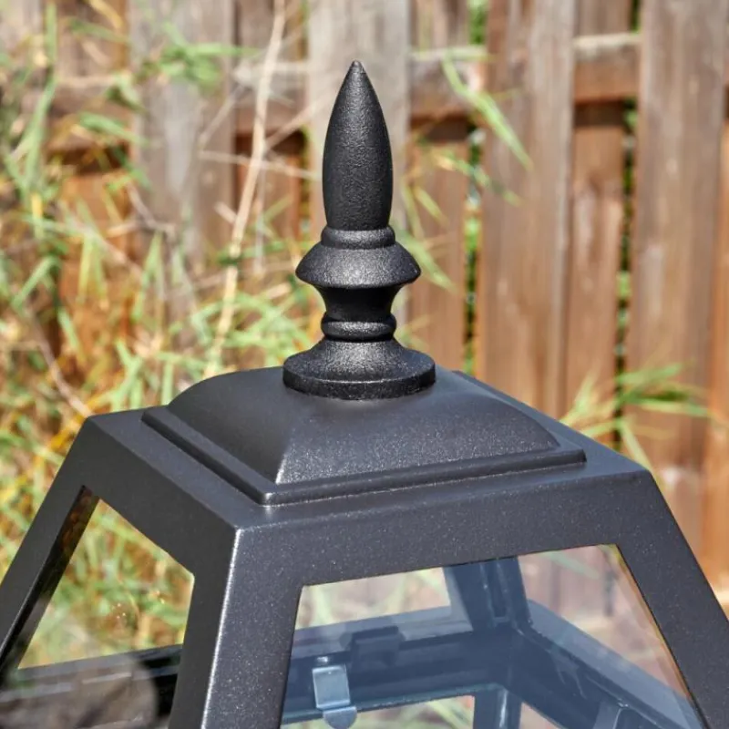 Luminaires Rustiques-hofstein Fornelos Luminaire extérieur, Réverbère, Eclairage de chemin Noir, 3 lumières