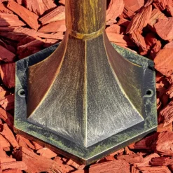 Luminaires Rustiques-hofstein Fornelos Luminaire extérieur, Eclairage de chemin Or, Noir, 1 lumière