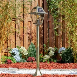 Luminaires Rustiques-hofstein Fornelos Luminaire extérieur, Eclairage de chemin Or, Noir, 1 lumière