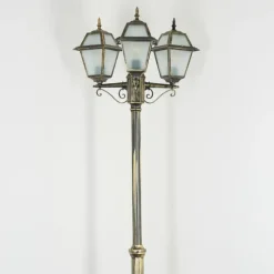 Luminaires Rustiques-hofstein Fornelos Luminaire extérieur, Réverbère, Eclairage de chemin Or, Noir, 3 lumières