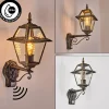 Luminaires Rustiques-hofstein Fornelos Luminaire extérieur, Lampe murale d´extérieur, Applique murale Or, Noir, 1 lumière, Détecteur de mouvement