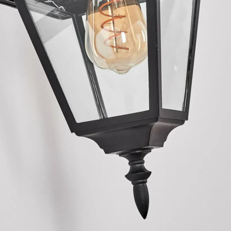 Luminaires Rustiques-hofstein Fornelos Luminaire extérieur, Lampe murale d´extérieur, Applique murale Noir, 1 lumière