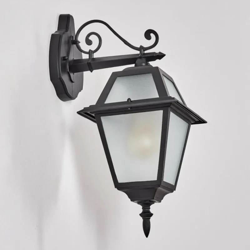 Luminaires Rustiques-hofstein Fornelos Luminaire extérieur, Lampe murale d´extérieur, Applique murale Noir, 1 lumière