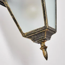 Luminaires Rustiques-hofstein Fornelos Luminaire extérieur, Lampe murale d´extérieur, Applique murale Or, Noir, 1 lumière