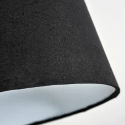 Lampes En Tissu-hofstein Fridene Lampadaire Écru, Noir, 1 lumière