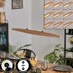 hofstein Fugelsta Suspension, Suspension LED Noir, 1 lumière