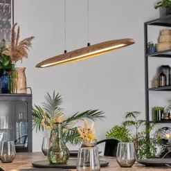 Lampes Vintages & Rétros-hofstein Fugelsta Suspension, Suspension LED Noir, 1 lumière