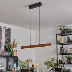 hofstein Fugelsta Suspension, Suspension LED Noir, 1 lumière