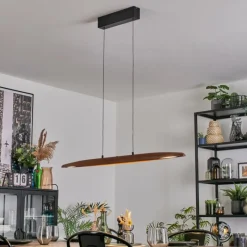 hofstein Fugelsta Suspension, Suspension LED Noir, 1 lumière
