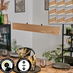 hofstein Fugelsta Suspension, Suspension LED Noir, 1 lumière