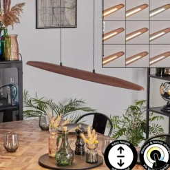 Lampes Vintages & Rétros-hofstein Fugelsta Suspension, Suspension LED Noir, 1 lumière