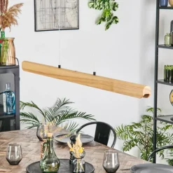 Lampes Vintages & Rétros-hofstein Fugelsta Suspension, Suspension LED Noir, 1 lumière