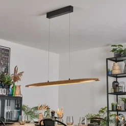 Lampes Vintages & Rétros-hofstein Fugelsta Suspension, Suspension LED Noir, 1 lumière