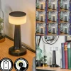 hofstein Gallboda Lampe à poser LED Noir, 1 lumière* Éclairage Led