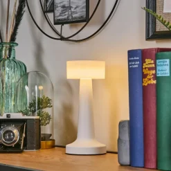 hofstein Gallboda Lampe à poser LED Blanc, 1 lumière* Éclairage Led