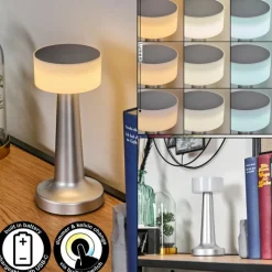 hofstein Gallboda Lampe à poser LED Argenté, 1 lumière