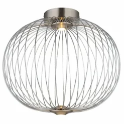 Luminaires Globo Lighting Galway Plafonnier LED Nickel mat, 1 lumière* Éclairage Led