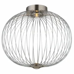 Luminaires Globo Lighting Galway Plafonnier LED Nickel mat, 1 lumière* Éclairage Led
