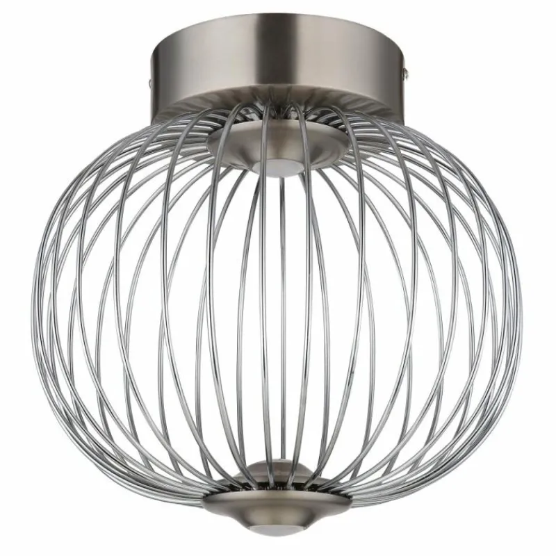 Luminaires Globo Lighting Galway Plafonnier LED Nickel mat, 1 lumière* Éclairage Led