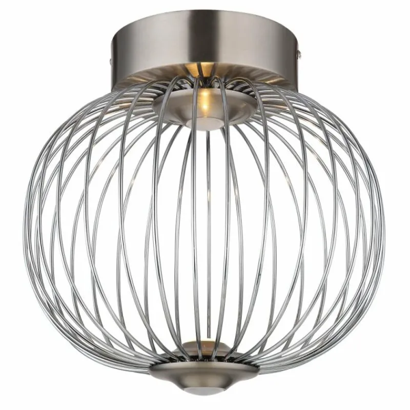 Luminaires Globo Lighting Galway Plafonnier LED Nickel mat, 1 lumière* Éclairage Led