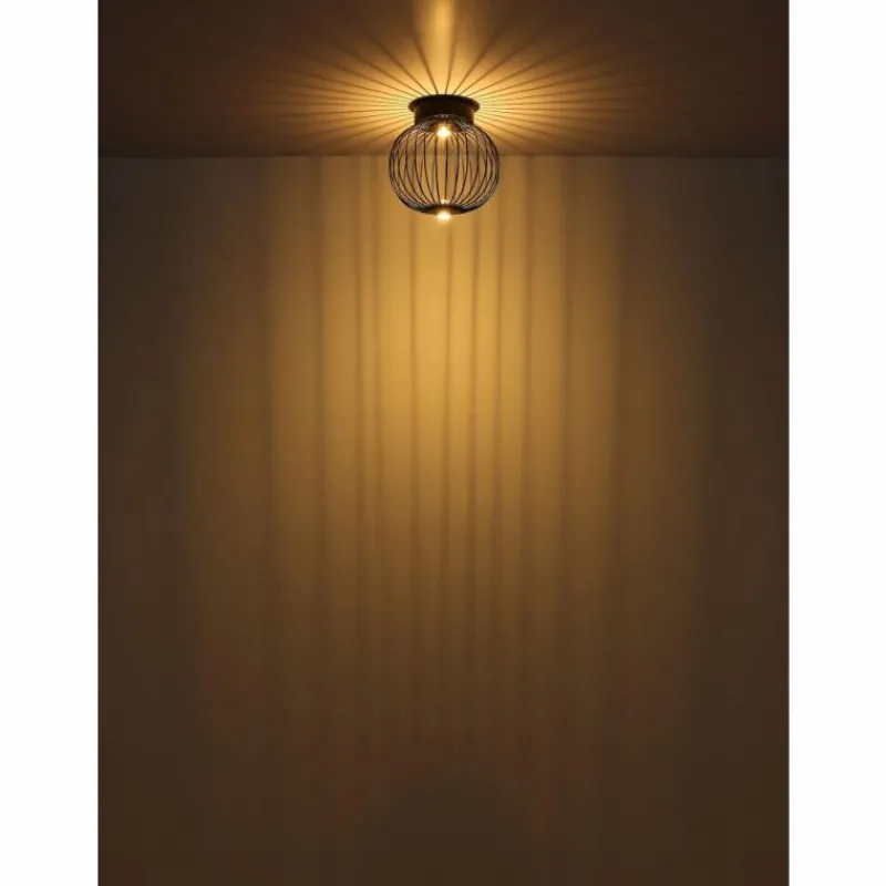 Luminaires Globo Lighting Galway Plafonnier LED Nickel mat, 1 lumière* Éclairage Led