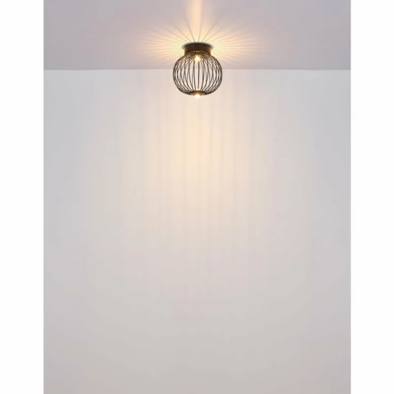 Luminaires Globo Lighting Galway Plafonnier LED Nickel mat, 1 lumière* Éclairage Led