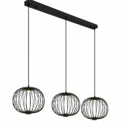 Luminaires Globo Lighting Galway Suspension LED Noir, 1 lumière* Éclairage Led