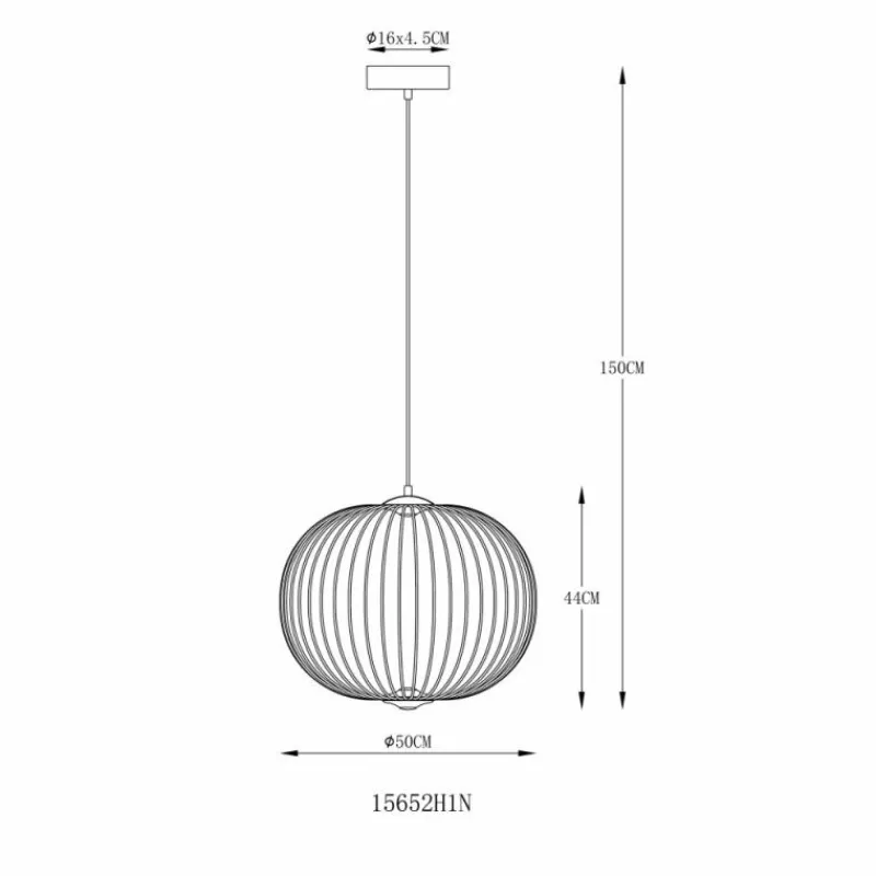 Luminaires Globo Lighting Galway Suspension LED Nickel mat, 1 lumière* Éclairage Led