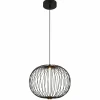 Luminaires Globo Lighting Galway Suspension LED Noir, 1 lumière* Éclairage Led