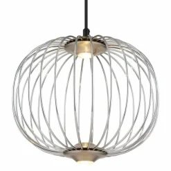 Luminaires Globo Lighting Galway Suspension LED Nickel mat, 1 lumière* Éclairage Led