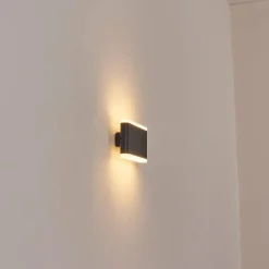 hofstein Gamas Lampe murale d´extérieur, Applique murale Anthracite, 1 lumière