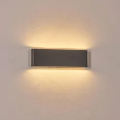 hofstein Gamas Lampe murale d´extérieur, Luminaire de salle de bain, Applique murale, Spot mural Anthracite, 1 lumière