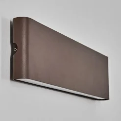 hofstein Gamas Lampe murale d´extérieur, Luminaire de salle de bain, Applique murale, Spot mural Rouille, 1 lumière