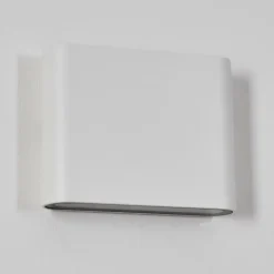 hofstein Gamas Lampe murale d´extérieur, Luminaire de salle de bain, Luminaire Up & Down, Applique murale Blanc, 1 lumière