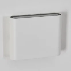 hofstein Gamas Lampe murale d´extérieur, Luminaire de salle de bain, Luminaire Up & Down, Applique murale Blanc, 1 lumière