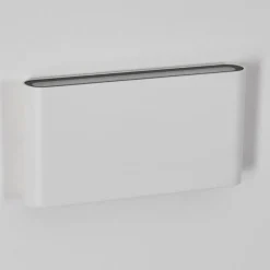 hofstein Gamas Lampe murale d´extérieur, Luminaire de salle de bain, Luminaire Up & Down, Applique murale Blanc, 1 lumière