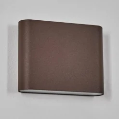 hofstein Gamas Lampe murale d´extérieur, Luminaire de salle de bain, Luminaire Up & Down, Applique murale Rouille, 1 lumière