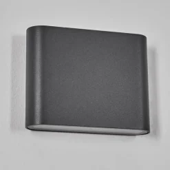 hofstein Gamas Lampe murale d´extérieur, Luminaire de salle de bain, Luminaire Up & Down, Applique murale LED Anthracite, 1 lumière