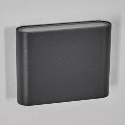 hofstein Gamas Lampe murale d´extérieur, Luminaire de salle de bain, Luminaire Up & Down, Applique murale LED Anthracite, 1 lumière