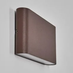 hofstein Gamas Lampe murale d´extérieur, Luminaire de salle de bain, Luminaire Up & Down, Applique murale LED Rouille, 1 lumière