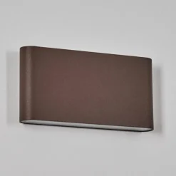 hofstein Gamas Lampe murale d´extérieur, Luminaire de salle de bain, Luminaire Up & Down, Applique murale LED Rouille, 1 lumière