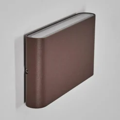 hofstein Gamas Lampe murale d´extérieur, Luminaire de salle de bain, Luminaire Up & Down, Applique murale LED Rouille, 1 lumière