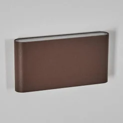 hofstein Gamas Lampe murale d´extérieur, Luminaire de salle de bain, Luminaire Up & Down, Applique murale LED Rouille, 1 lumière