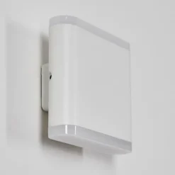 hofstein Gamas Lampe murale d´extérieur, Luminaire Up & Down, Applique murale LED Blanc, 1 lumière